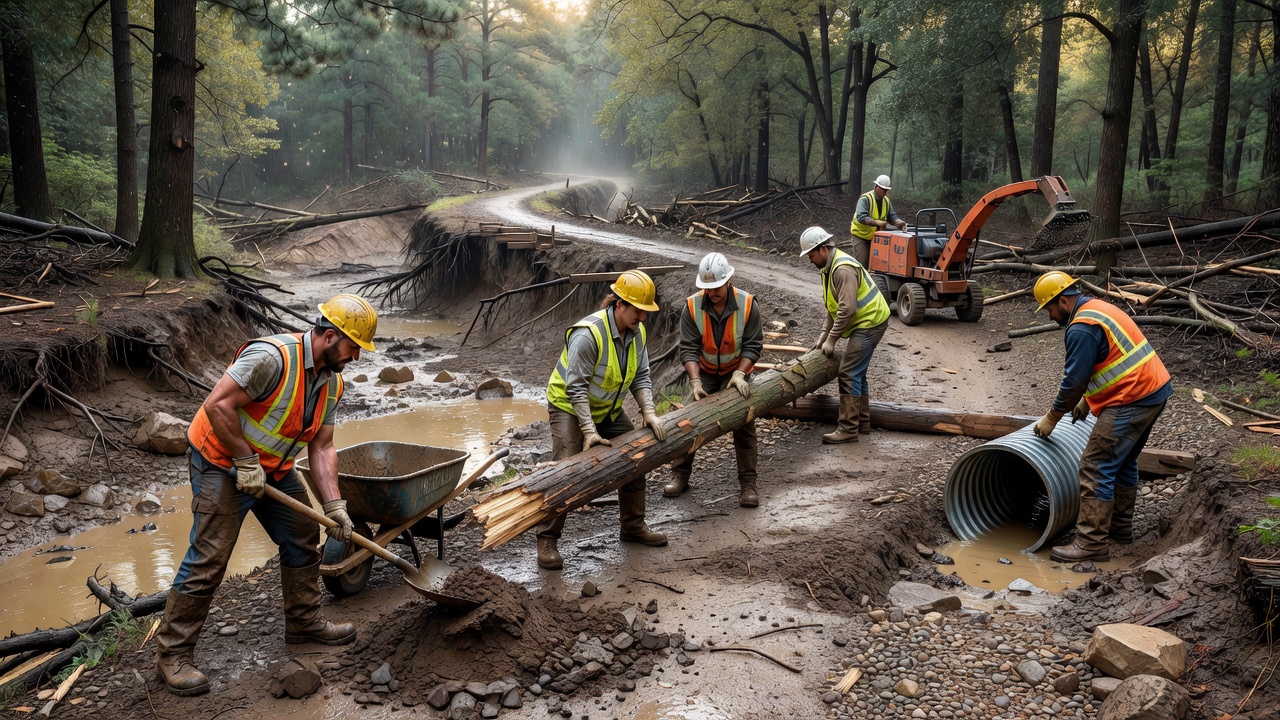 Flood Recovery Reshapes Fallsridge Trail Network
